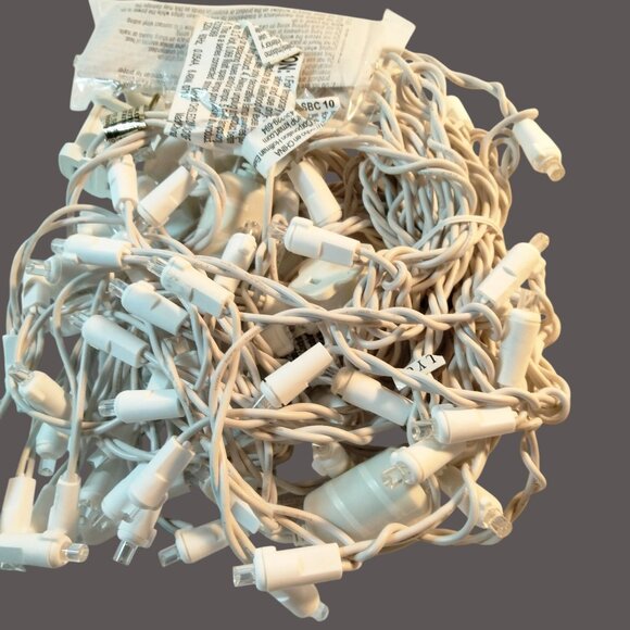 GE Micro Icicle LED Lights Cool White Indoor Outdoor100 Energy Saving  10 Ft - Picture 3 of 10